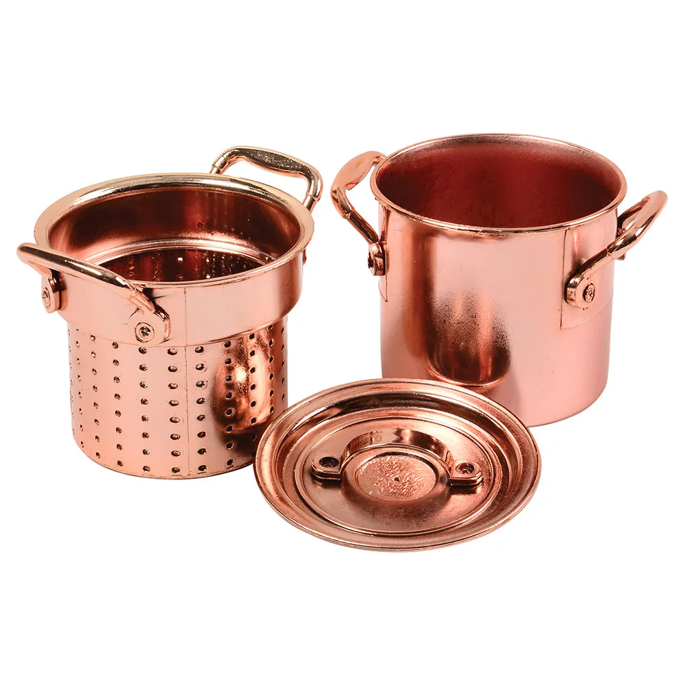 13-Piece Kids' Copper Kitchen Play Set | Realistic Pretend Play Cookware