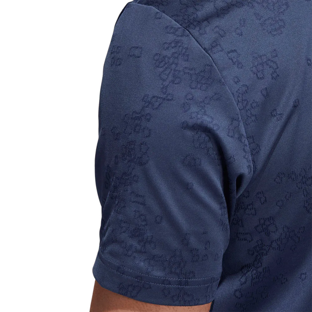 adidas Jacquard Polo Shirt - Crew Navy/Collegiate Navy