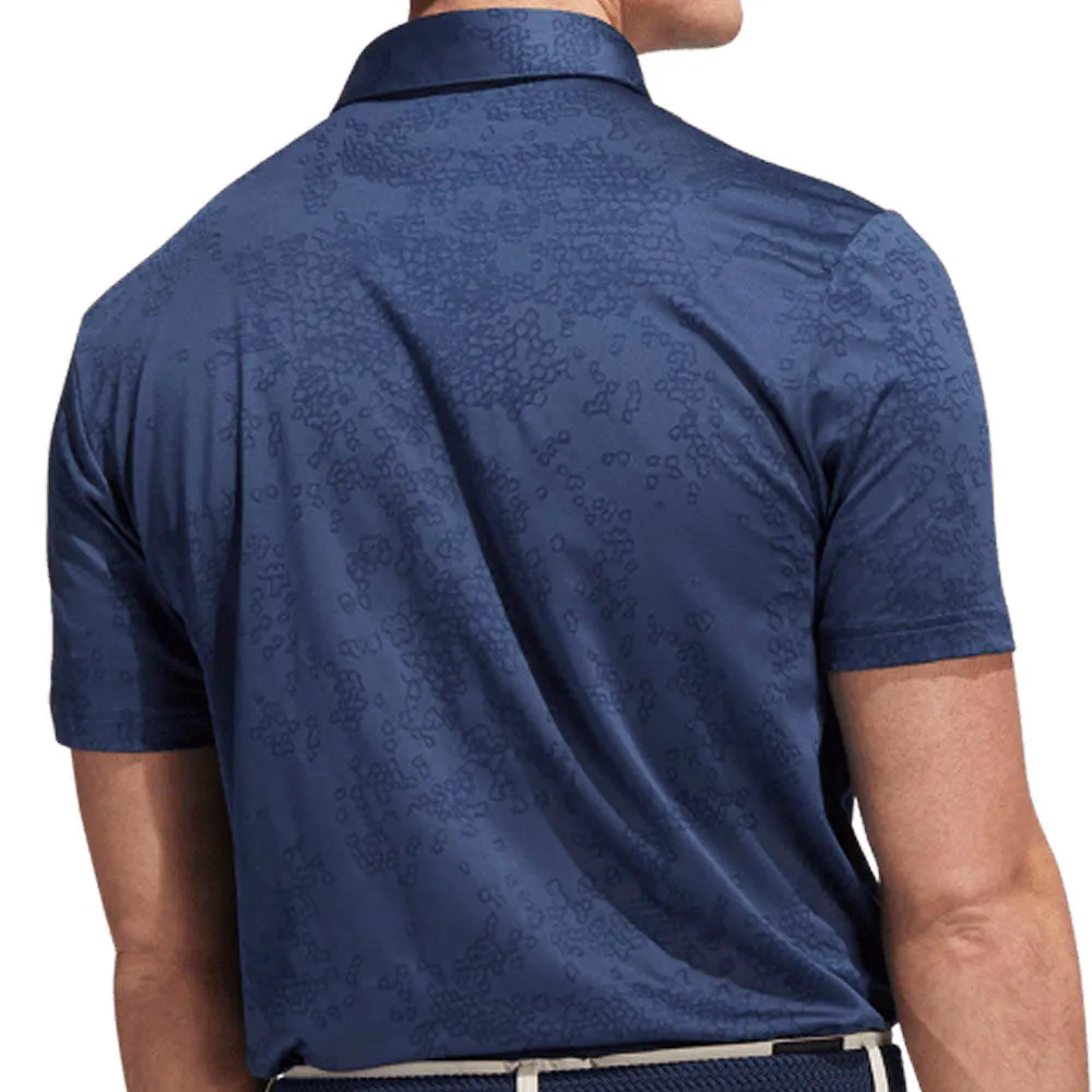 adidas Jacquard Polo Shirt - Crew Navy/Collegiate Navy