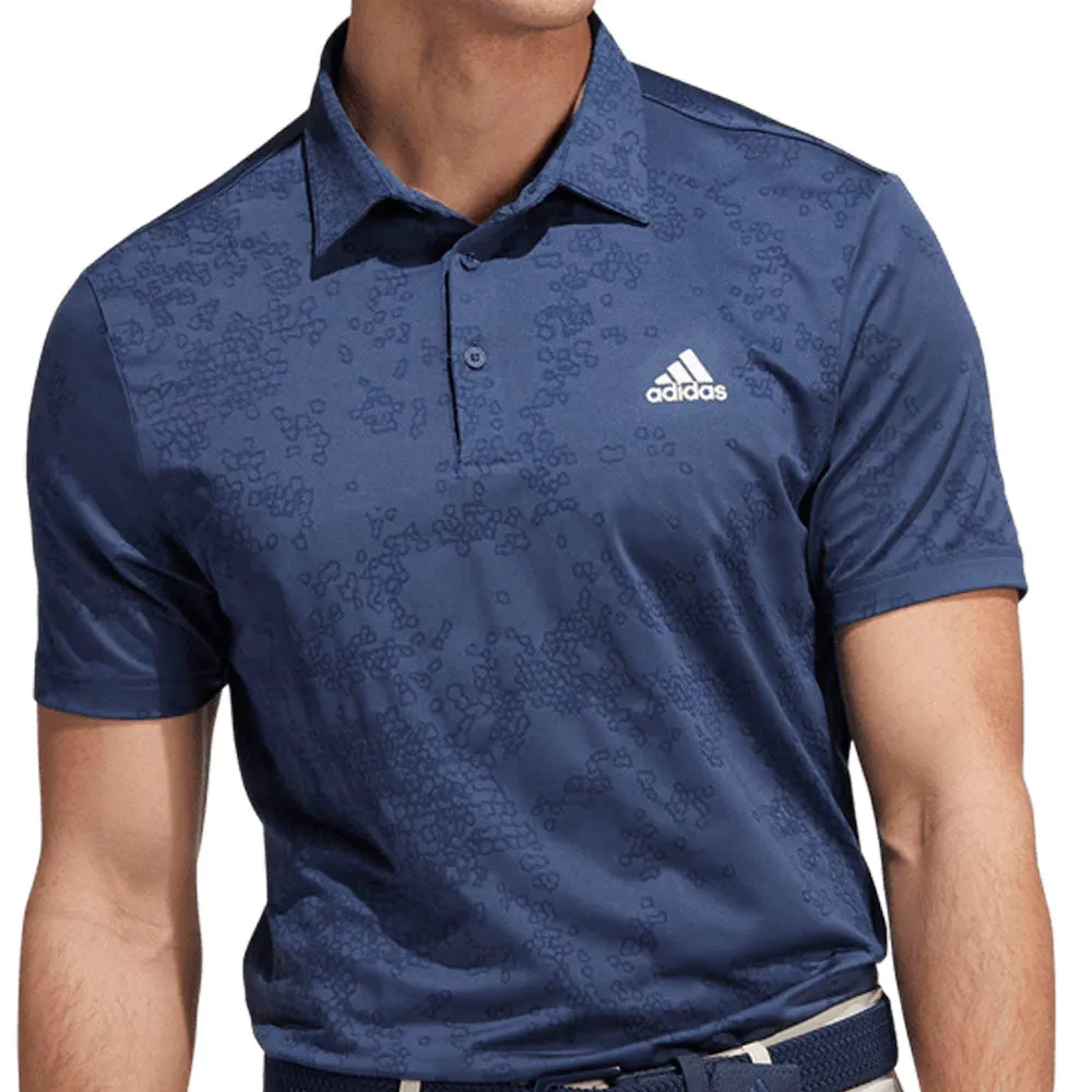 adidas Jacquard Polo Shirt - Crew Navy/Collegiate Navy