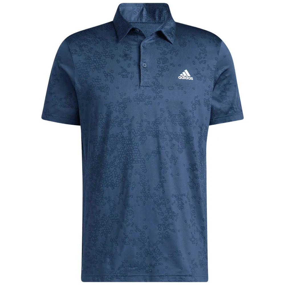 adidas Jacquard Polo Shirt - Crew Navy/Collegiate Navy