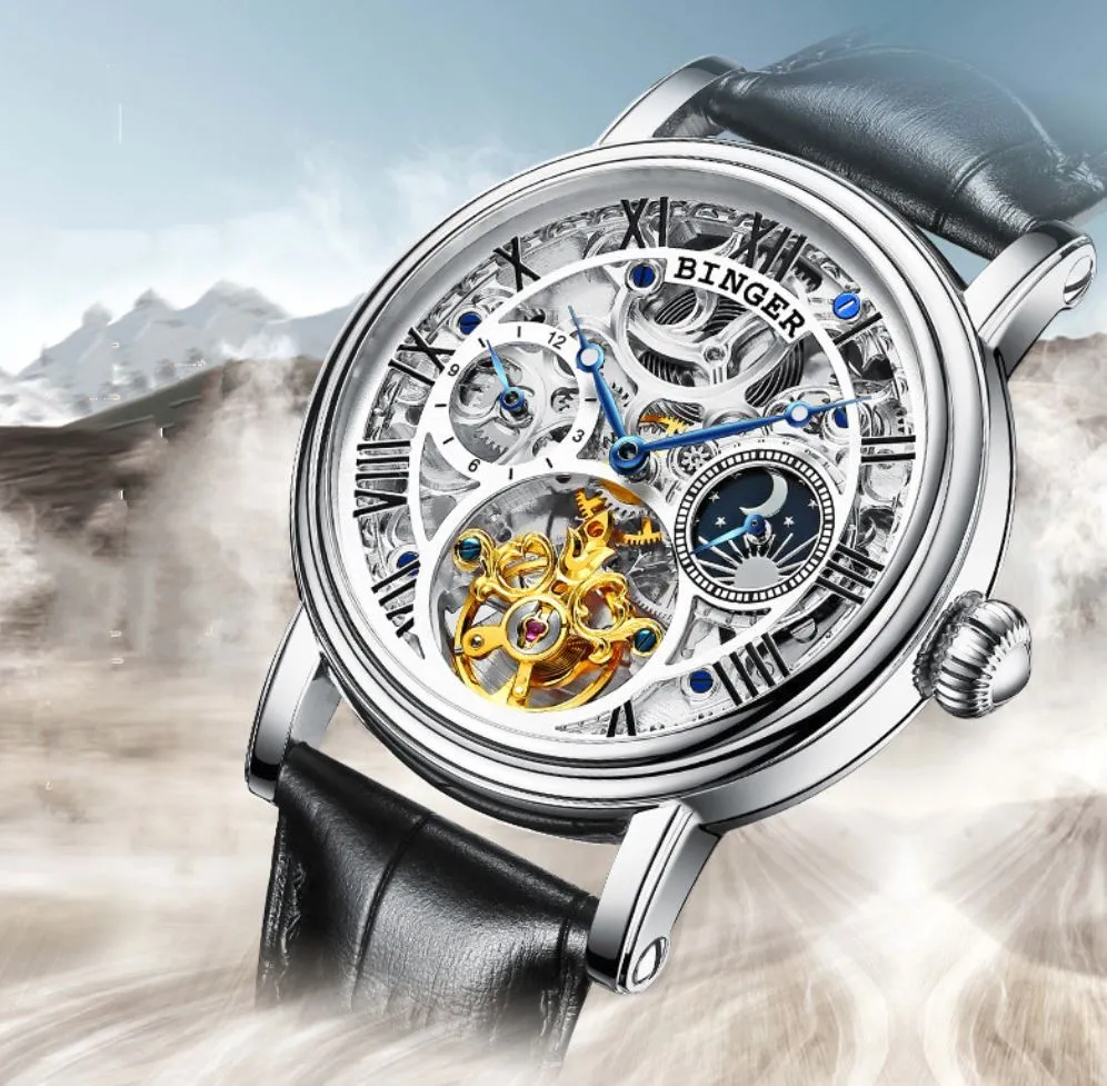 Binger Swiss Mechanical Tourbillon Watch B 1171