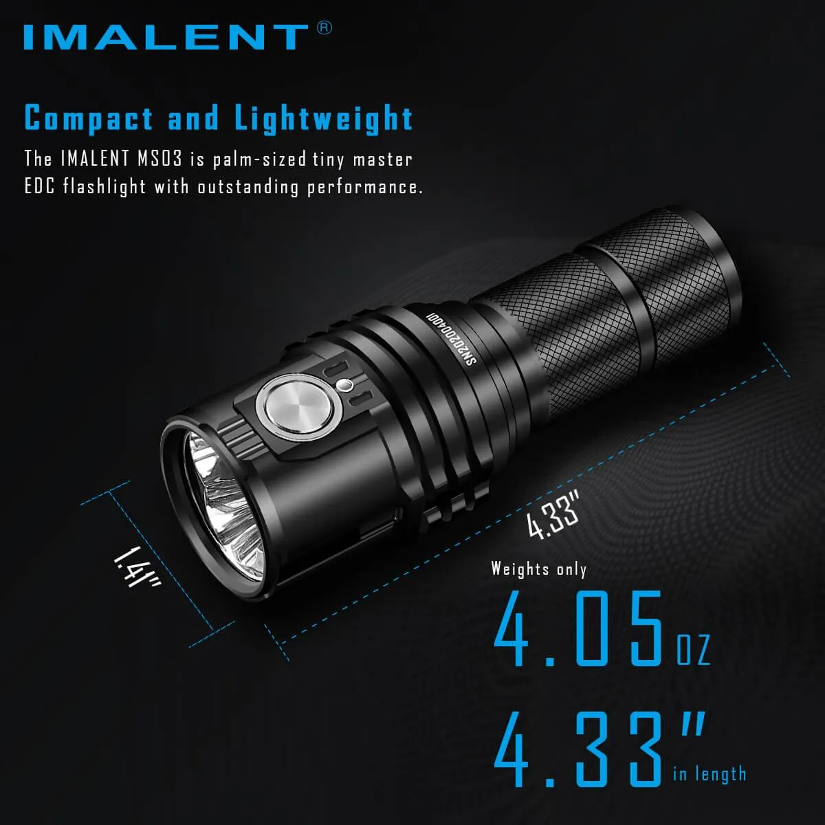 Ultra-Bright IMALENT MS03 EDC Flashlight: Compact and Powerful