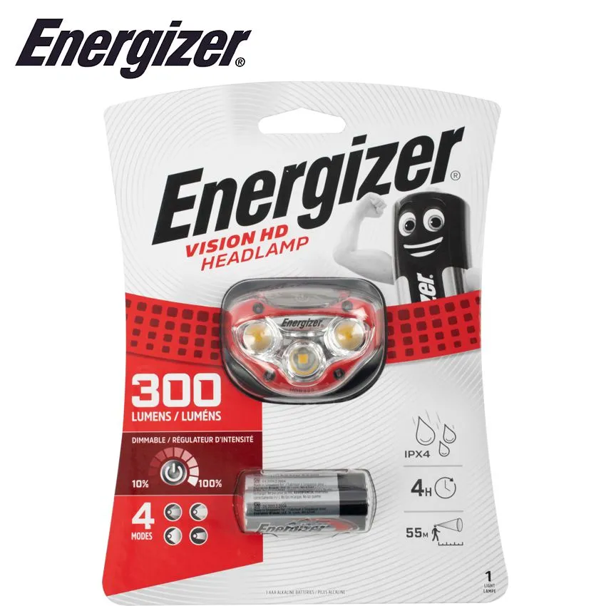 Energizer 300 Lum Vision Hd Headlight Red E300280500