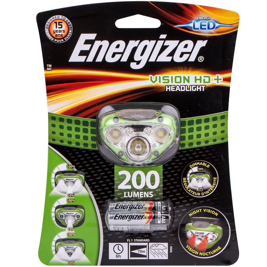 Energizer 350 Lum Vision Hd Plus Headlight Green E300280600