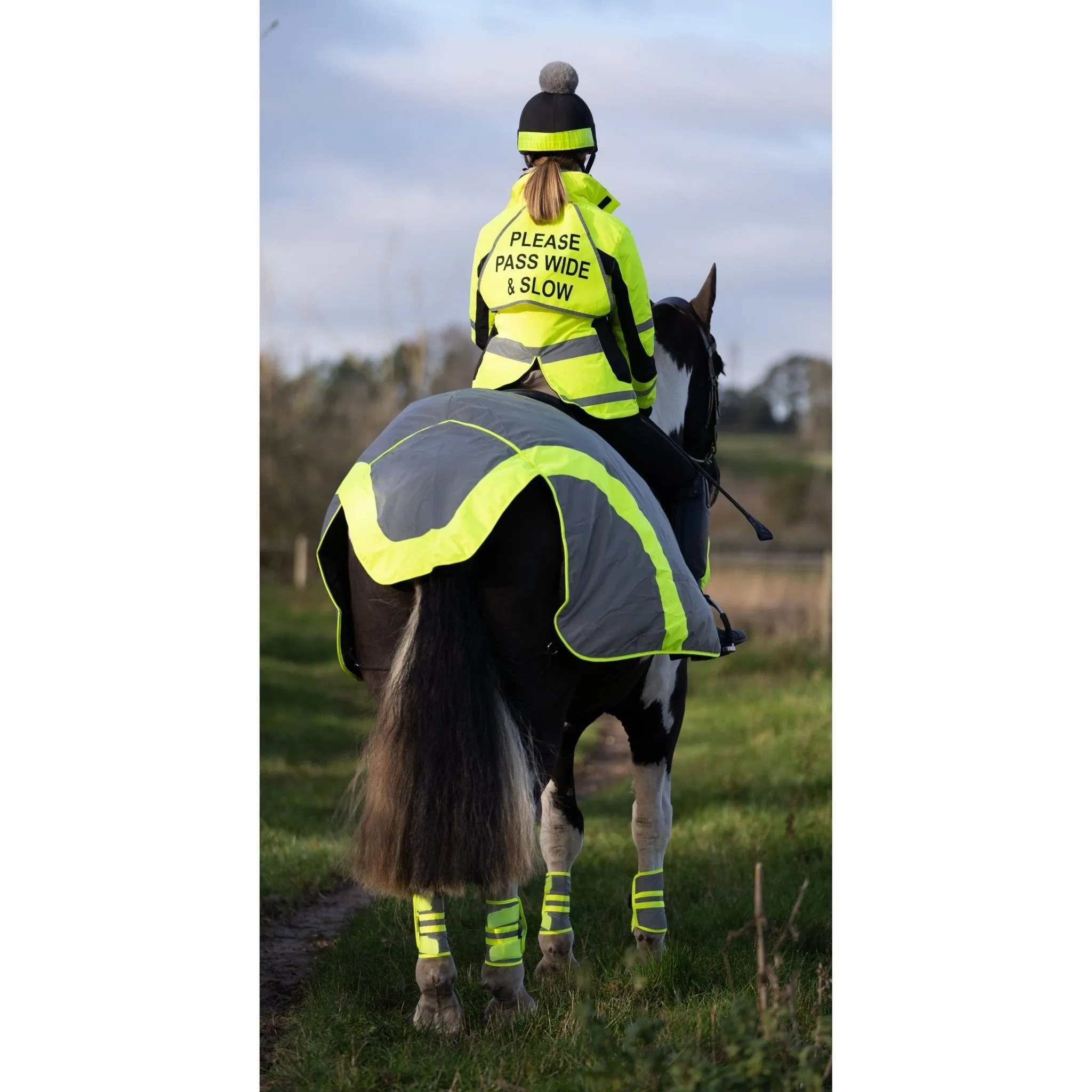 Equisafety Reflective Mercury Horse Exercise Rug - Yellow