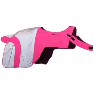 Equisafety Reflective Mercury Horse Hi Viz Exercise Rug in Pink