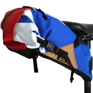 Green Guru Hauler Saddle Bag 16.2L Recycled Each Unique Hauler Bike Packing Saddle Bag  Bags