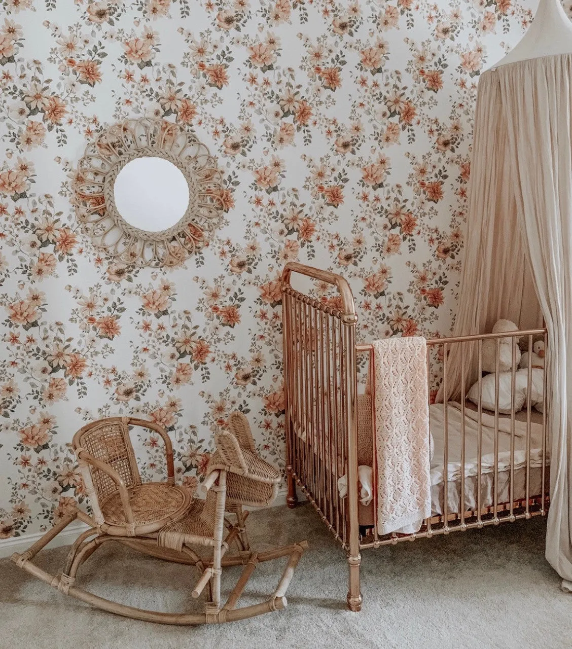 Incy Interiors Rose Gold Baby Cot