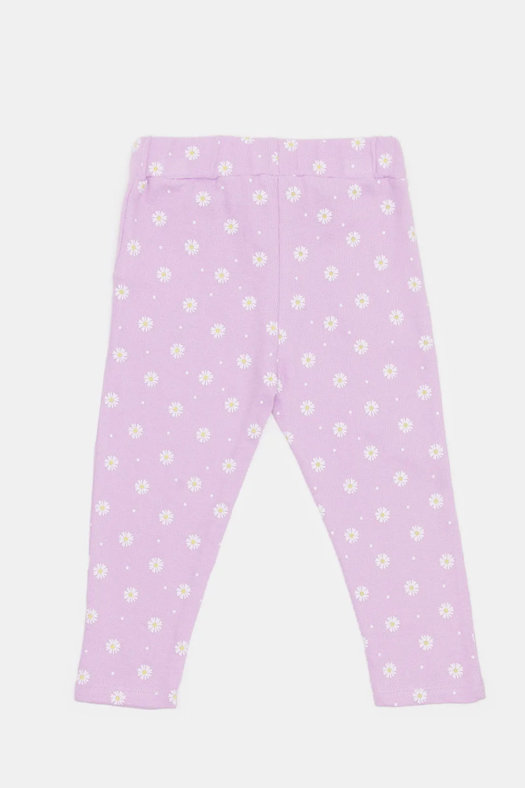 Infant Girl Lilac Printed Pants