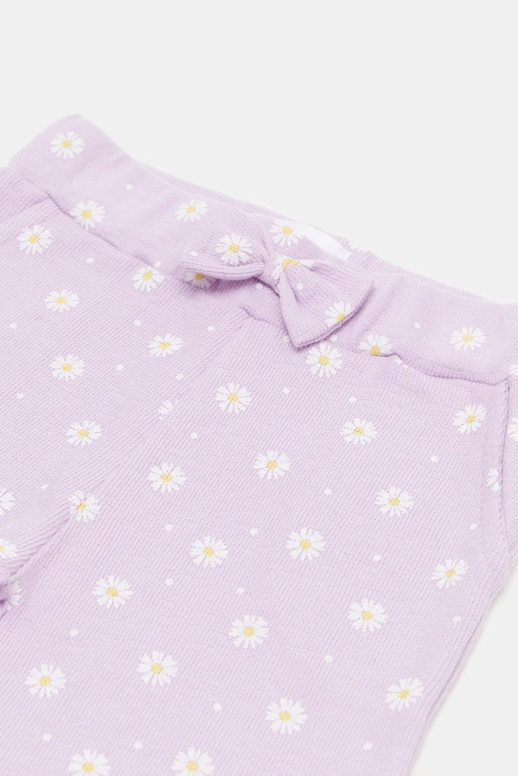 Infant Girl Lilac Printed Pants