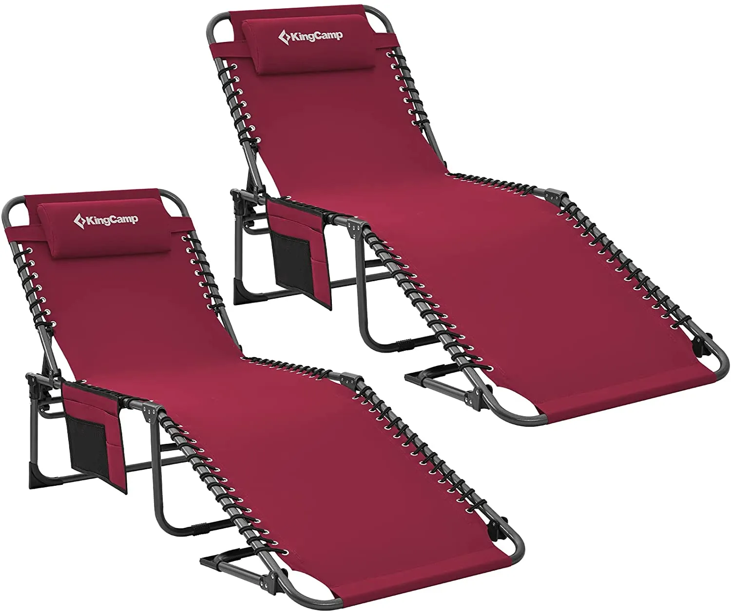 KingCamp Folding Chaise Lounge Chairs