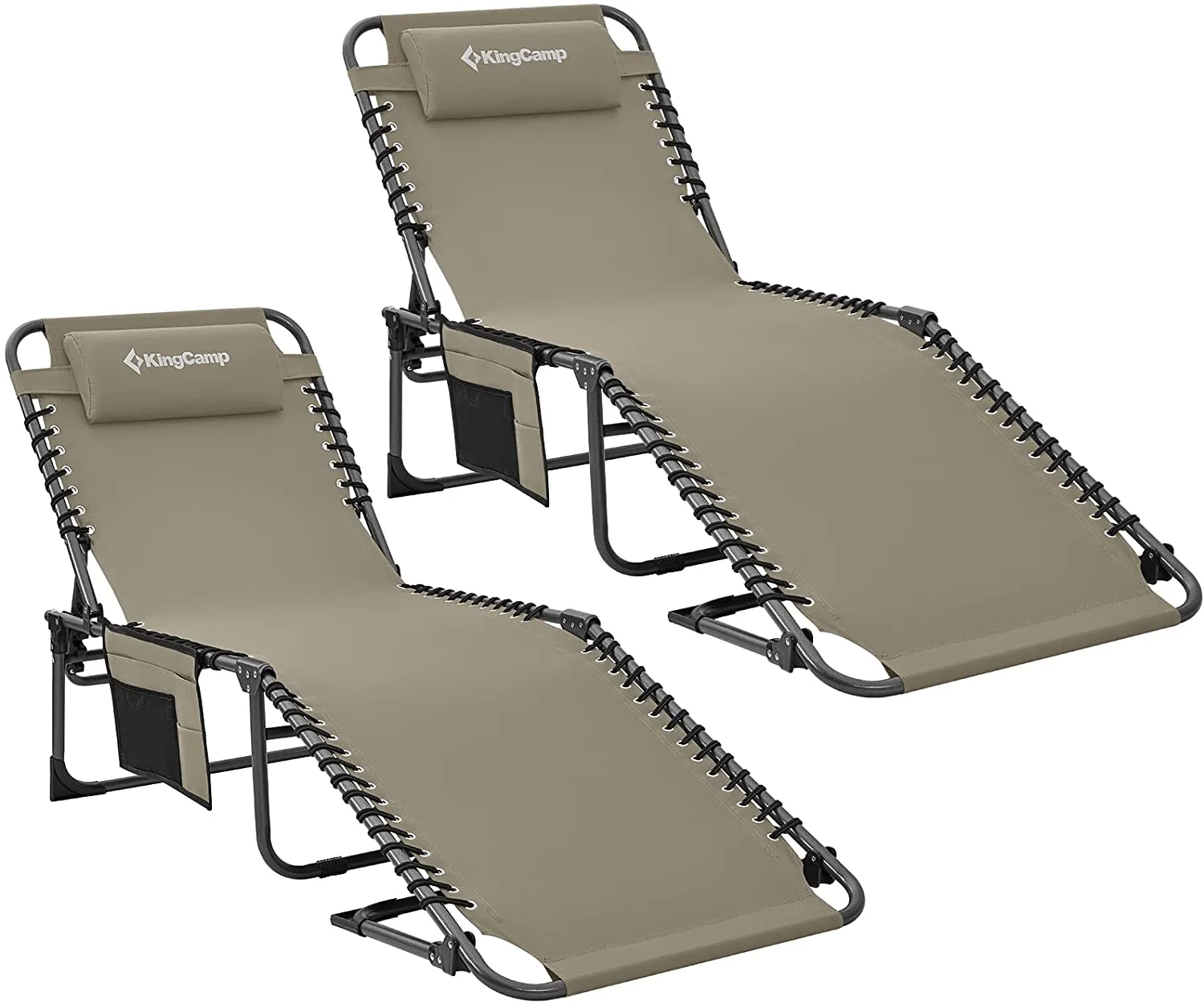 KingCamp Folding Chaise Lounge Chairs