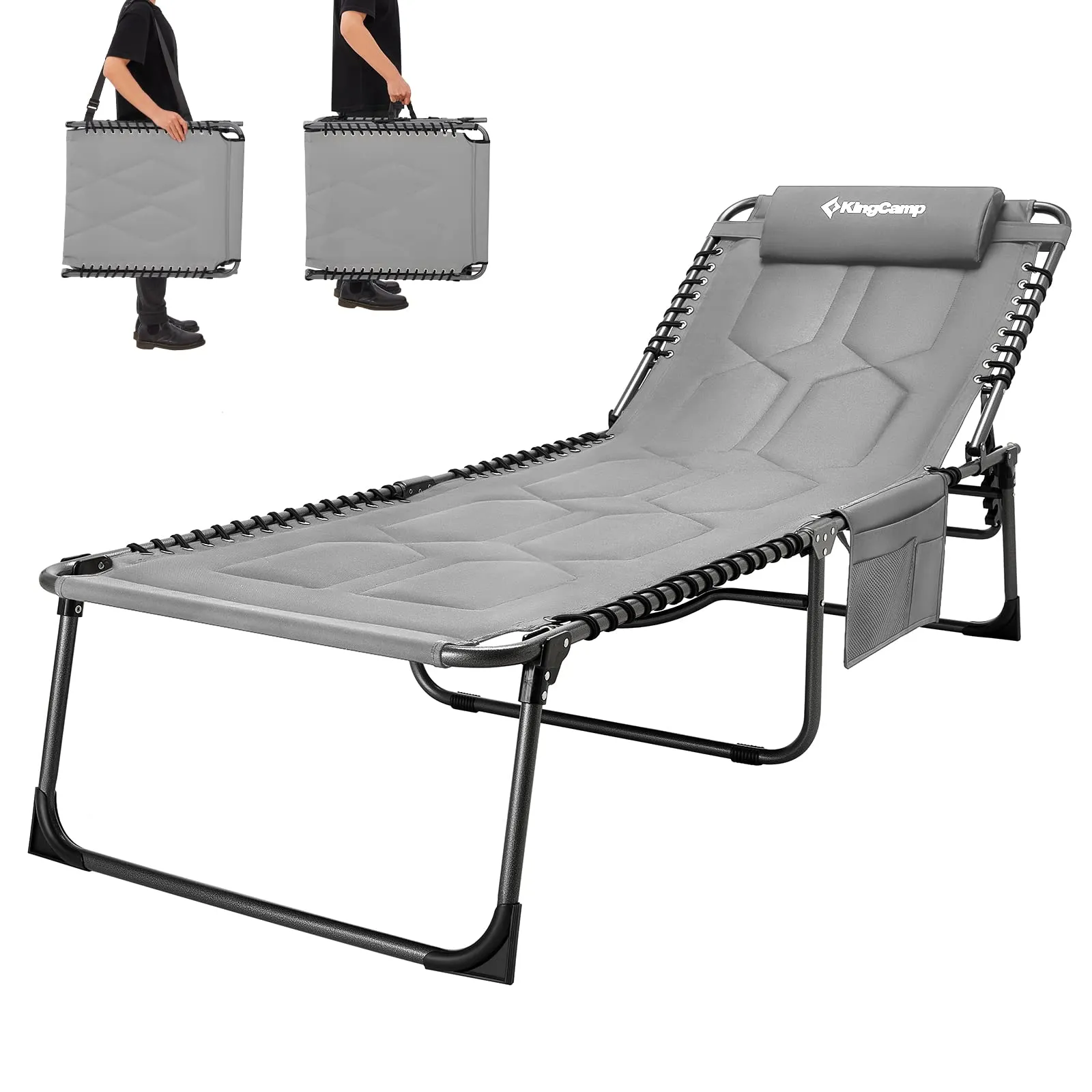 KingCamp Oversize Folding Chaise Lounge Chair