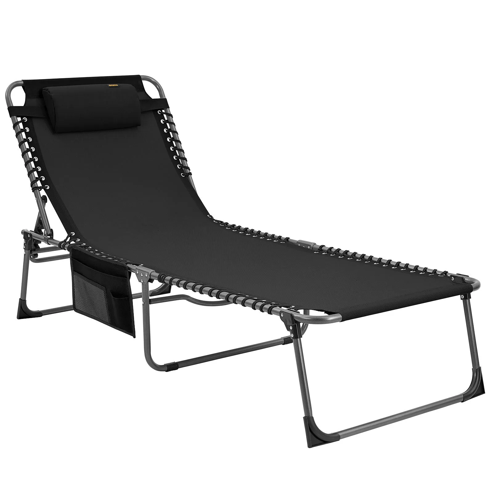 KingCamp Oversized Adjustable 4-Position Folding Chaise Lounge Chair