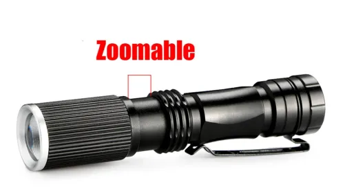 L.E.D Flashlight - ZOOM - 2000LM