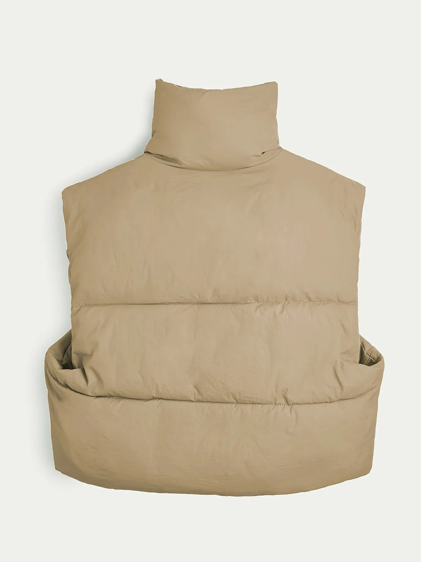 Lightweight Zip Up Solid Sleeveless Thermal Vest Coat