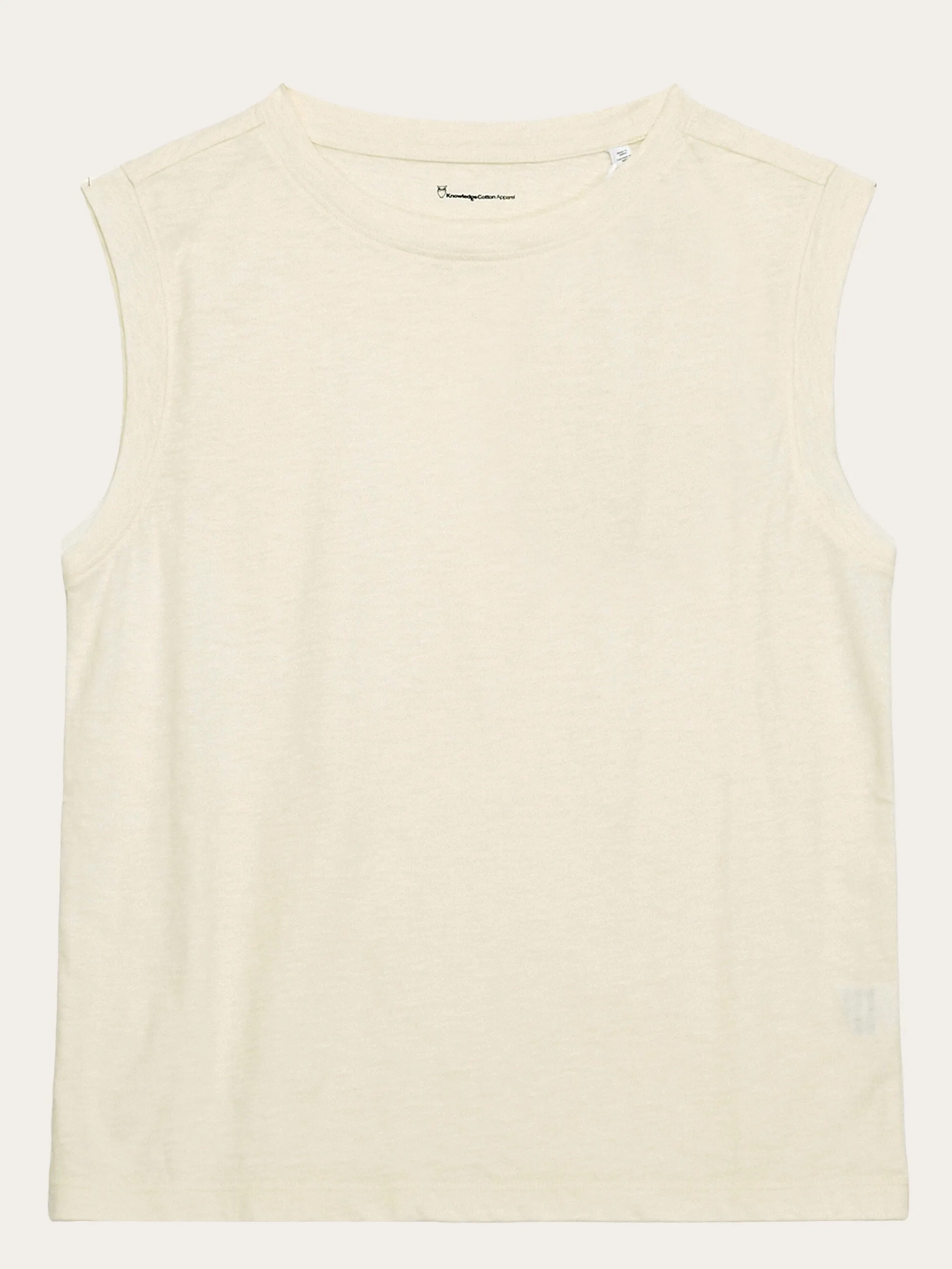 Loose fit jersey tank top - GOTS/Vegan - Egret