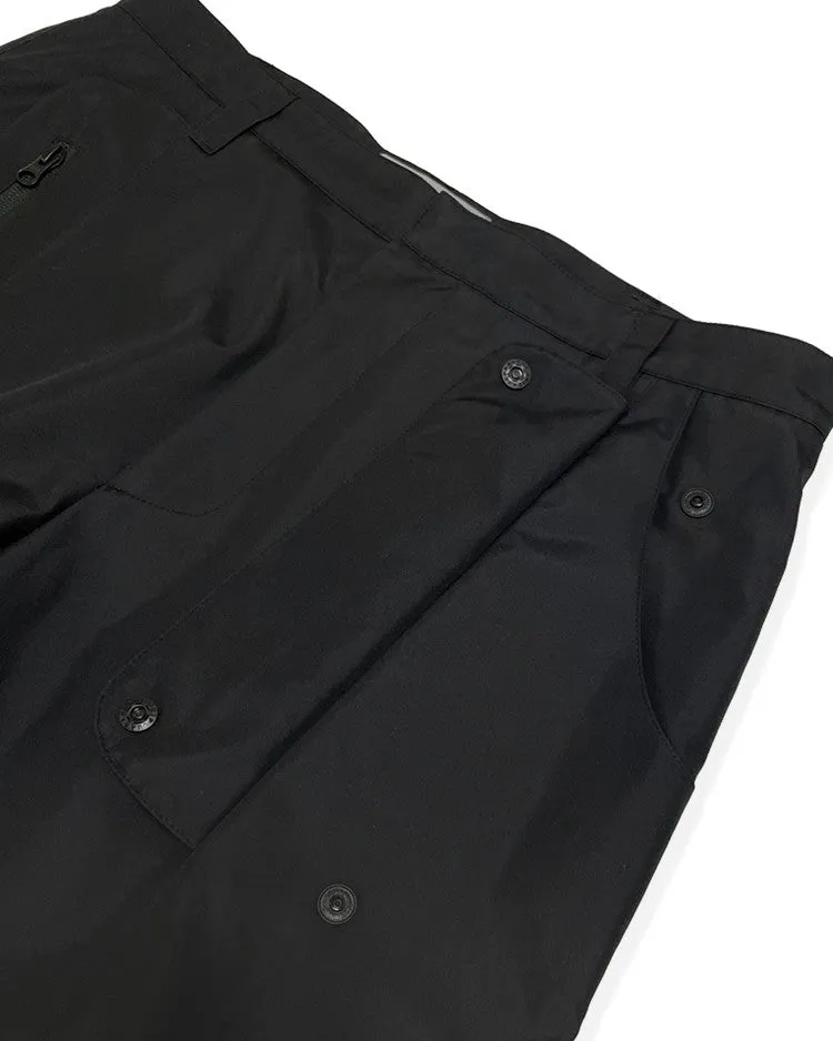 Multi zip pants black