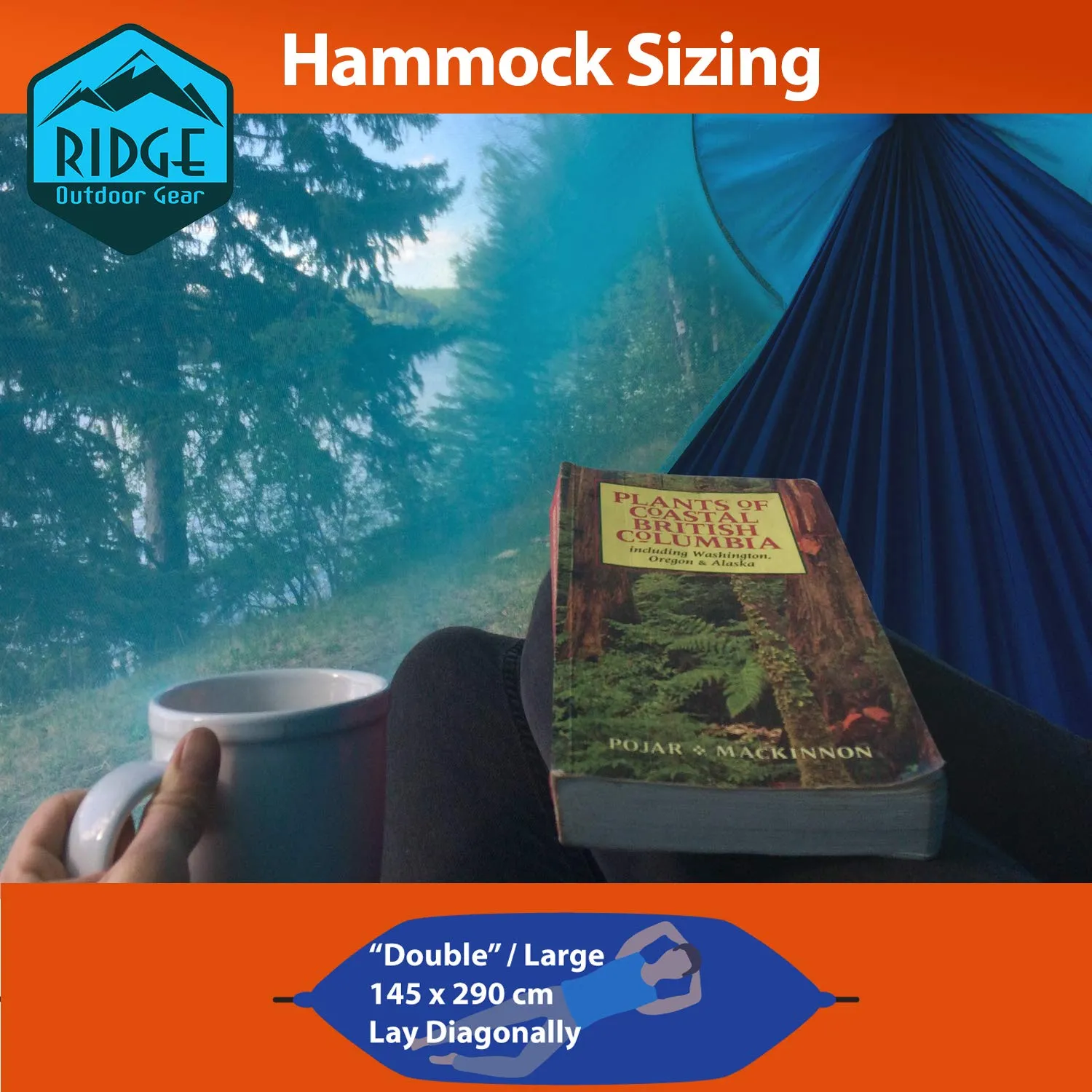 Orange Camping Hammock - Ridge Outdoor Gear