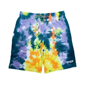 Peek A Nermal Sweat Shorts (Multi Tie Dye)