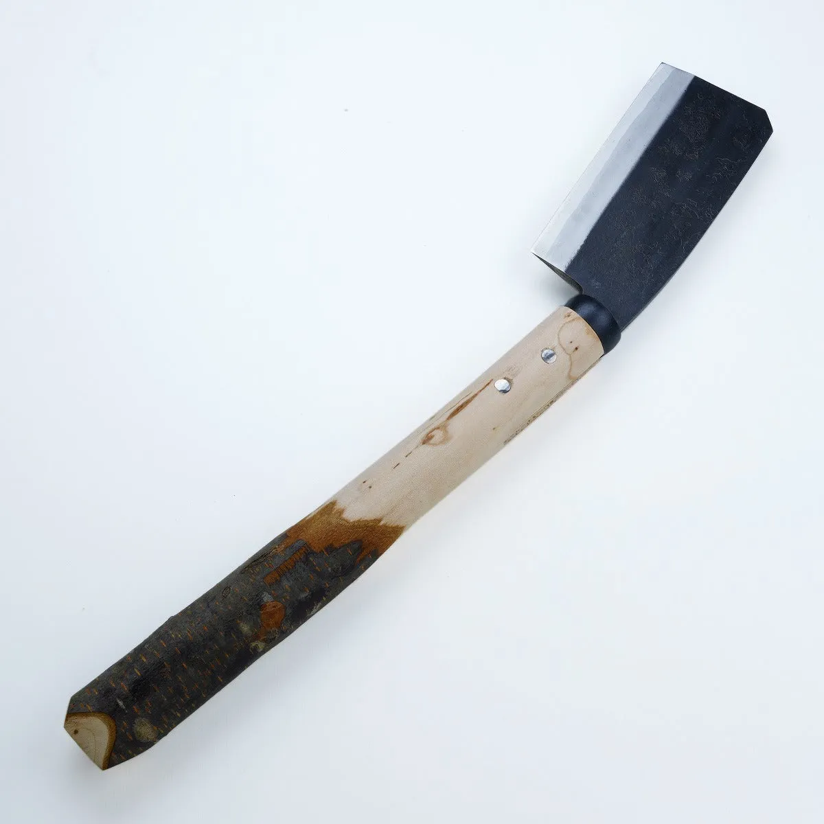 "AJIKATAYA" Japanese Hatchet / Machete Double-Edged. Cherry Handle 135 mm (NATA)