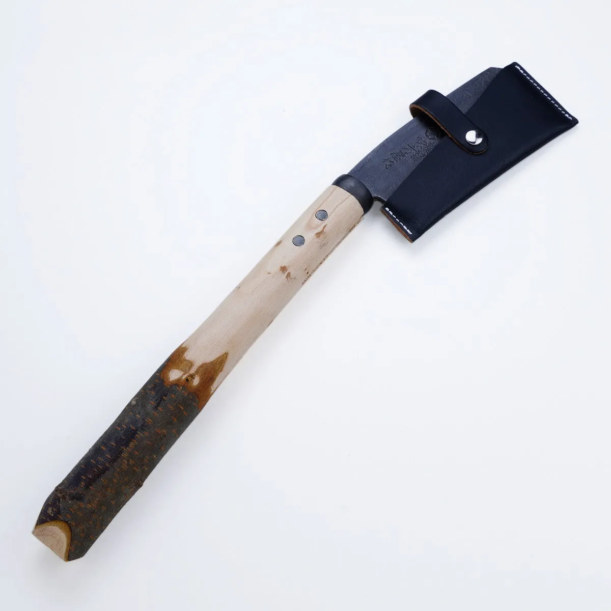 "AJIKATAYA" Japanese Hatchet / Machete Double-Edged. Cherry Handle 135 mm (NATA)