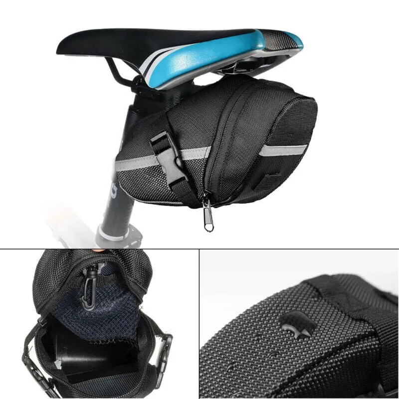 SMAXPro™ Waterproof Bicycle Tail Bag: Bike Saddle, Under-Seat Storage Pouch