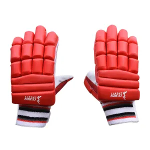 Sturdy Dragon Red Cricket Batting Gloves - Senior