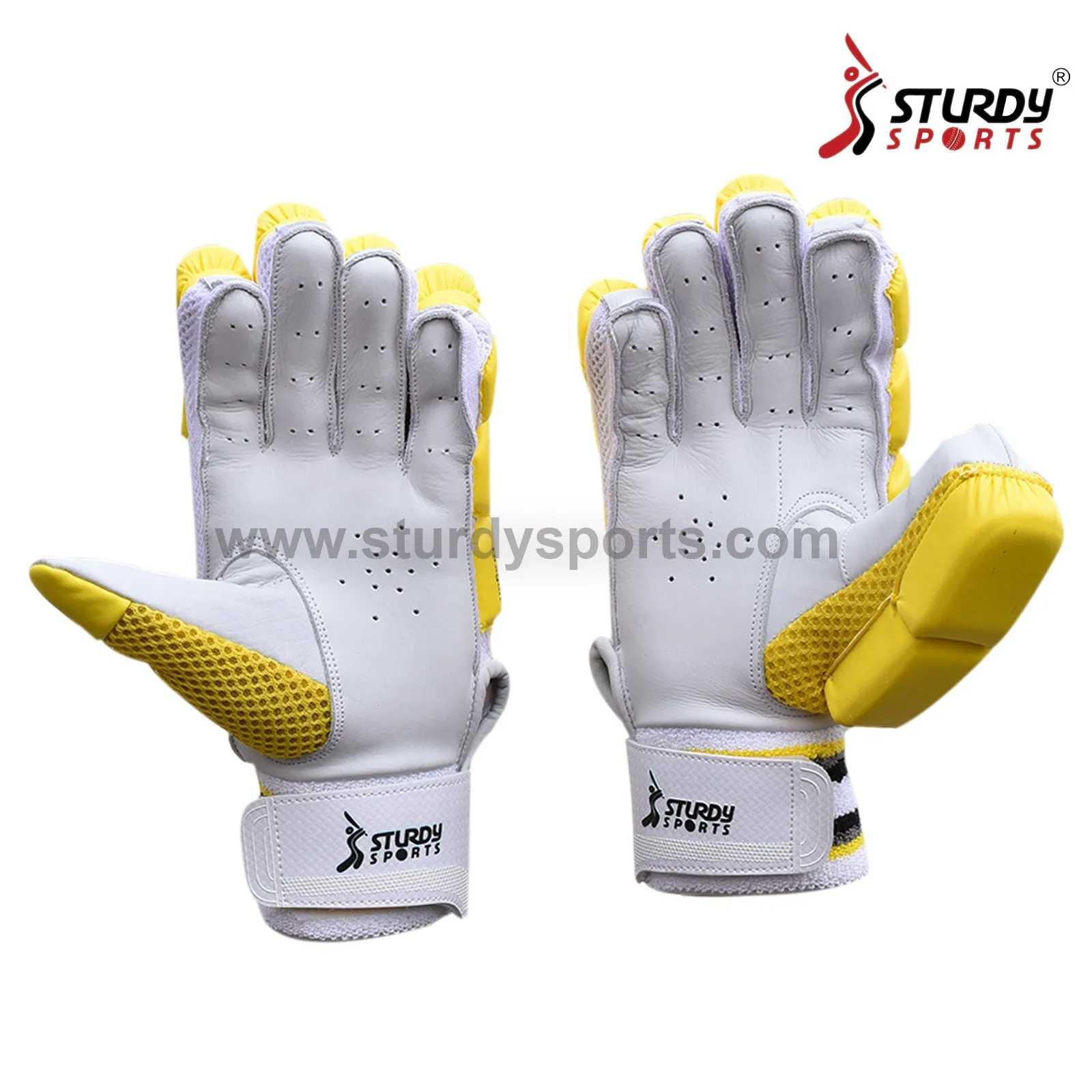 Sturdy Dragon Yellow Cricket Batting Gloves - Senior