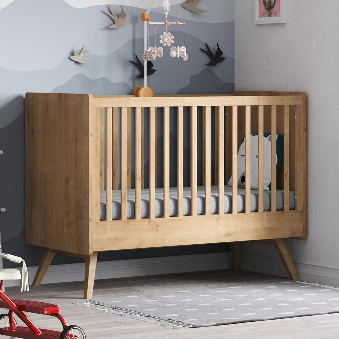 Vintage Cot Bed (70X140) - Oak